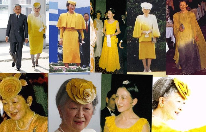 「美智子 黄色い 服」の画像検索結果